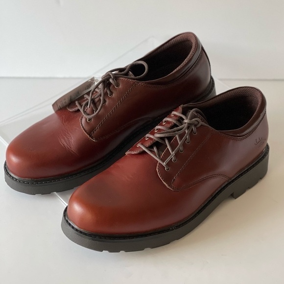 Deer Stags Comfort Footwear Men’s Brown Leather Oxford Boots Brentwood, 10W
